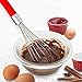 Whisk - Vie De Chef- Professional Use Silicone Ballon Whisk Perfect For Whipping/Beating/Mixing Aromatic Ingredients - Create Delicious Foods and Desserts - 1 Year Warranty - Recipe Ebook Included