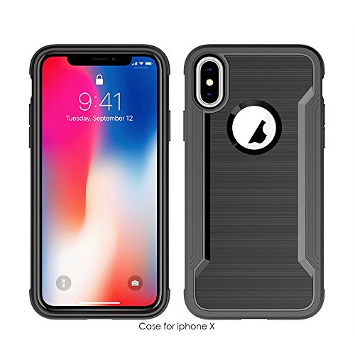 Apple iphone x case,bridgor brushed scratch resistant h…
