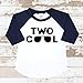 Olive Loves Apple Two Cool 2nd Birthday Shirt for Toddler Boys 2nd Birthday Shirt Boy 3/4 Sleeve Two Cool,Navy,2T