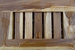 Decoteak H-004 Teak Solid Hamper, Brown