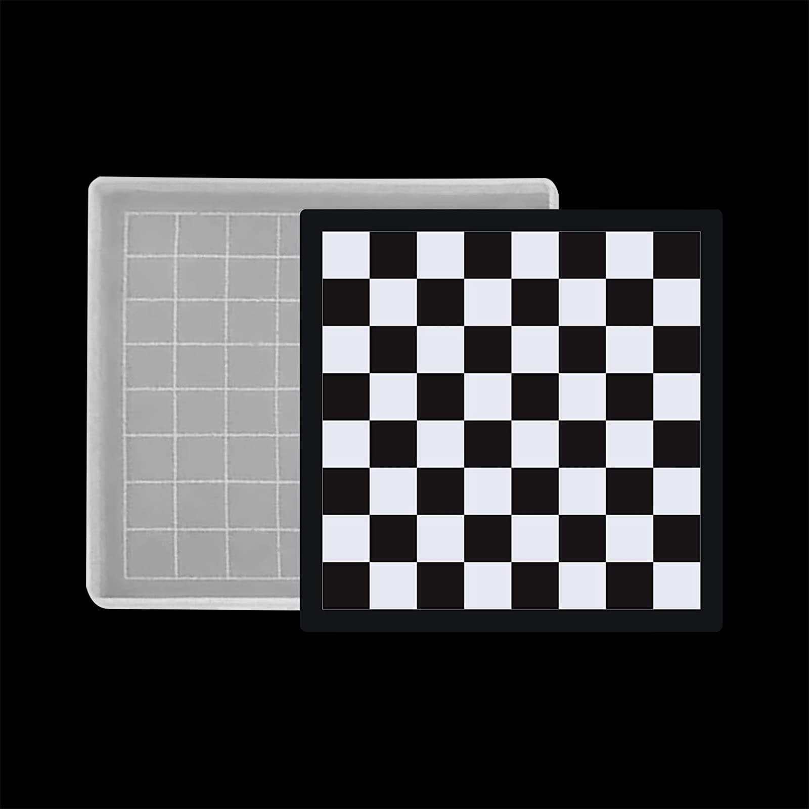 Photo 1 of 1Pc Silicone Checker Board Mold - Resin Mold for Chess Game Board Making & Epoxy Casting - DIY Jewelry Crafts Tools