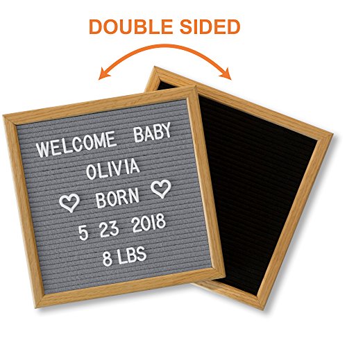 Buy Black Letter Board Gray with 600 Changeable Letters & Stylish Stand
