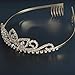 Gorgeous Pretty Rhinestone Tiara Crown Exquisite Headband Comb Pin Wedding Bridal Birthday Gold Tiaras Gold