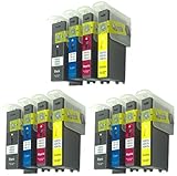 Generic 12 Pack Compatible Ink Cartridge Replacement for Lexmark 100XL BK 100XL C (3 piece large Black 3 piece Cyan 3 piece Magenta 3 piece Yellow)