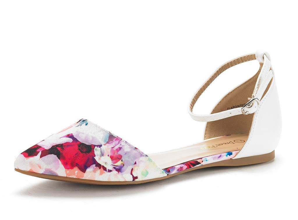 DREAM PAIRS Women's D'Orsay Casual Soft Ballet Flats Shoes