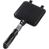 Acouto Sandwich Pan Breakfast Grilled Cheese Maker Flat Bottom Nonstick Sandwich Panini Maker Flip Grill Pan for Breakfast Pancakes Omelets Frittatas