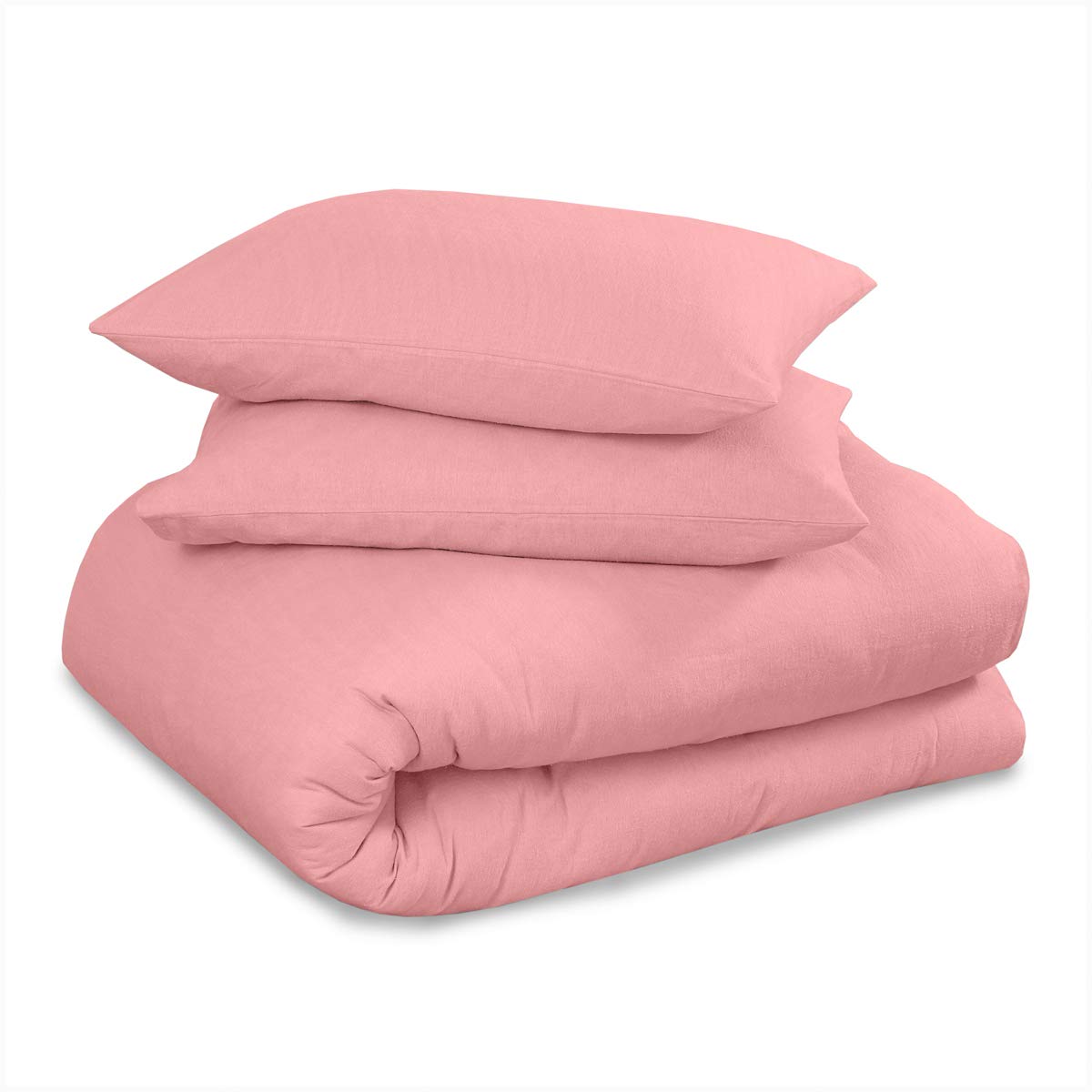Gaveno Cavailia Premium Quality Plain Dyed Flannelette Flat Sheet, 100% Brushed Cotton Easy Care, Soft & Cosy Bed Linen, Pink, kingsize Bedsheet, King, 424093