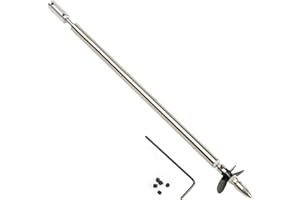 Bettomshin Drive Shaft w Propeller and Universal Joint for RC Boat, 9-13/16"(L250mm) Shaft, 7-7/8"(L200mm) Sleeve, 1-7/16"(D36mm) Propeller, Fit for 3/16"(4mm) Motor Shaft