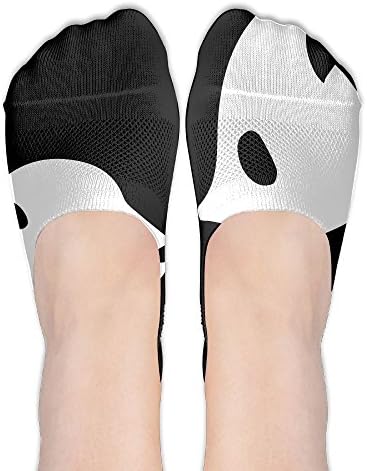 Cartoon Lovely Panda Mother And Baby Panda Women Casual No-Show Socks Of Hidden Flat Boat Line,Low Cut Thin Sock