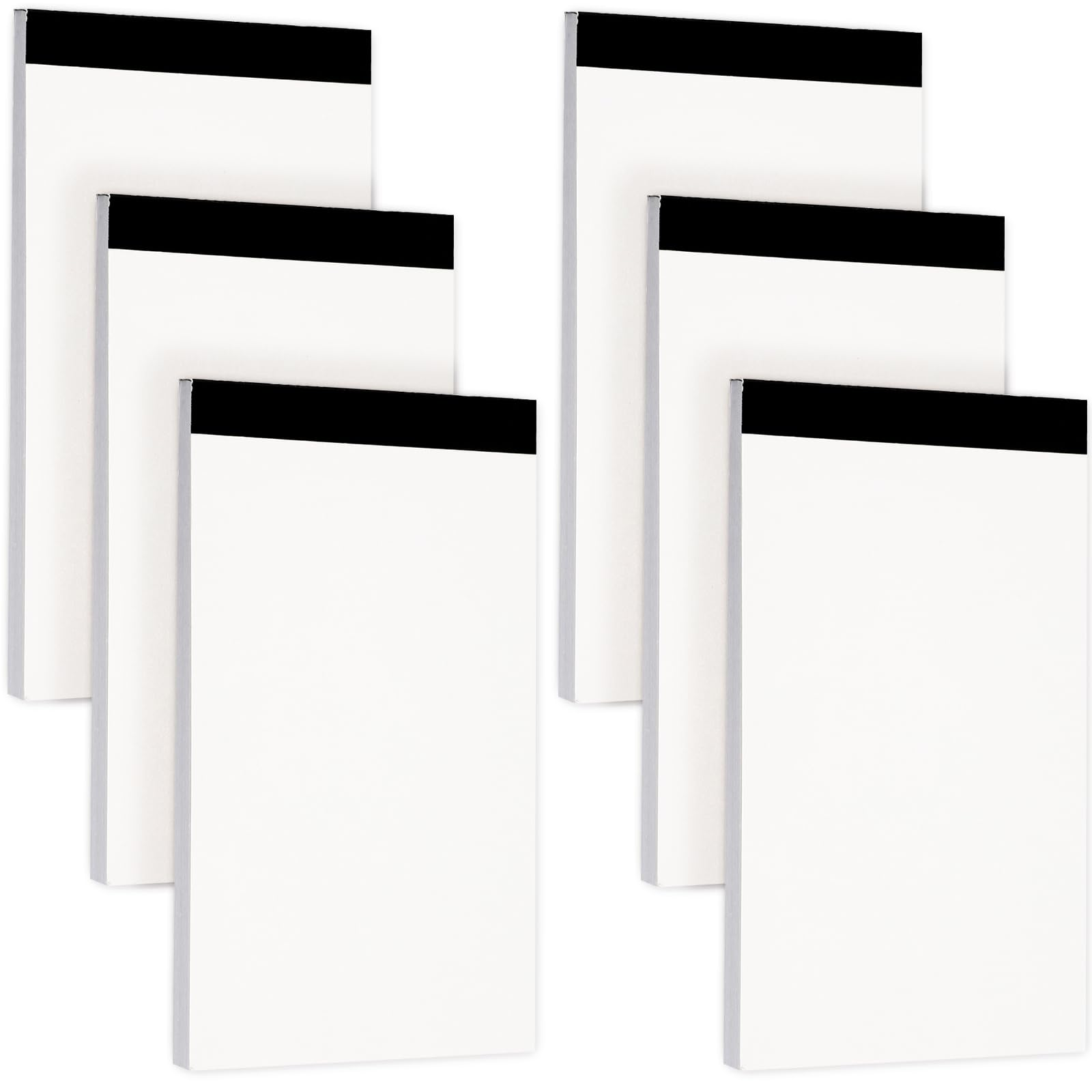 Amaxiu Blank Notepads, 6 Pack 3x5 Inch Note Pad Blank Memo Pads for Daily Planning Small Writing Pad Mini Pocket Notebook Refills for Taking Notes and Reminders Organization Planning, 300 Sheets