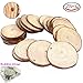 Good Lucky 2-2.5-Inch Unfinished Predrilled Natural Wood Slices (Pack of 20)