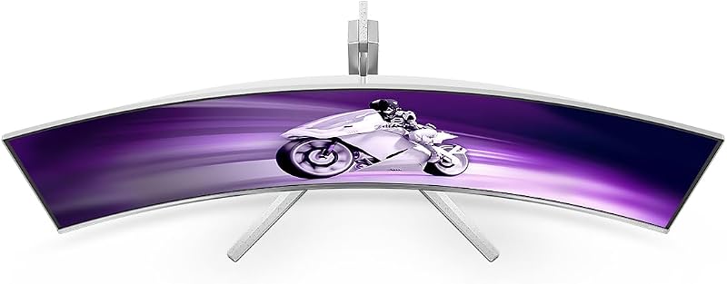 Evnia 49M2C8900LA 49 zoll Curved, DQHD USB Hub Gaming Monitor, 144Hz, QD-OLED Panel, 0.03ms GtG, HDR400 TB, FreeSync Prem.Pro, Höhenverstellung,Lautsprecher(5120x1440 HDMI 2x 2.0 DP1x 1.4)Grau