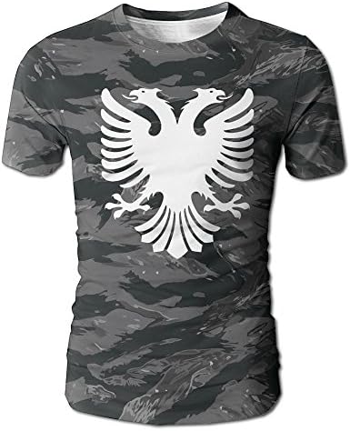 Albanian Eagle Mens T Shirt Full Side Print Short Sleeved Sportswear