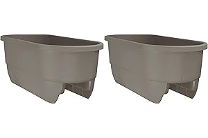 Apollo Plastics Ltd Home DEK DEKOR Dual-Driftwood Rail Planter