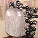 Mayen 60 Pcs 12 Inch Black and Silver Latex Balloons Set, Silver Confetti and Black Agate Marble Balloons for Birthday Party Decoration Wedding Baby Shower Graduation Bachelorette Balloon Garland Arch