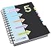 Spiral Notebook Journal Personal Diary Notepad with Colored Index Paper Divider,130 Sheets Lined Paper (25K Blue) ¡­