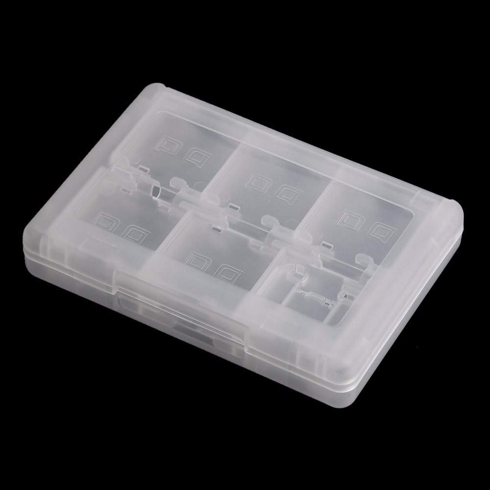 KlsyChry 28 in 1 Game Card Case Holder Cartridge Box for Nintendo 3DS XL 3DS 2DS DSi XL DSi DS Lite and DS (White)