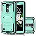 LG K8 Case, LG Escape 3 Case, LG Phoenix 2 Case, Venoro 2in1 High Impact Resistant Hybrid Dual Layer Hard Rugged Full-Body Slim Shockproof Phone Case Cover Shell (No Clip-Light Green)