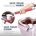 Woodsam Magic Spin Mop - 2017 UPGRADED VERSION - Design for Housewife&Senior - Easy Press Mop Bucket Set - Stainless Steel Wringer and Cushion Handle - 360° Rotation - Liquid Drain Plug