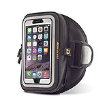 Gear Beast GearWallet Galaxy S8 Plus Sports Armband for Running, Compatible w/ Otterbox Type Cases, Large Capacity Storage Pocket, 4 Card Slots, Cash, Keys, Earbuds Also fits Note 5, 4, 4 Edge, More