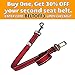 Dutchy Brand PetsLovers Durable Dog Seatbelt - Heavy Duty Strap, Reflective Lines, 2 Adjustable Sizes (15-25in or 22-37in)