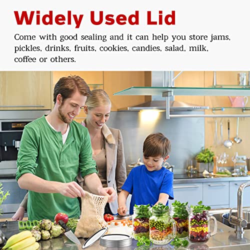 Canning Lids Wide Mouth 150Pcs Mason Jar Lids for Canning SplitType