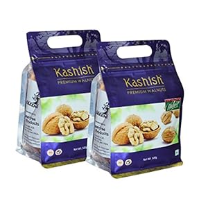 Green Tea Kashish Premium California Jumbo Walnuts With Shell/Akhrot 1kg Pack