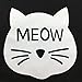 Mziart Cute Cat Cotton Canvas Shoulder Tote Bag Handbag Casual Travel Beach Bag Grocery Shopping Bag