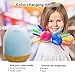 LARGE Aromatherapy Essential Oil Diffuser and Aroma Oil Set - Ultrasonic Cool Mist Humidifier with LED Light for Home Bedroom Spa or Bathroom, Bamboo Design Best Gift, 380 ML, GENIANI