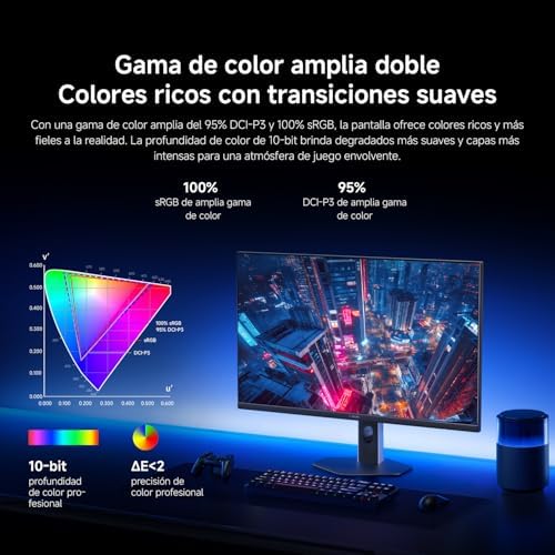 G27Qi 2026 Monitor de Gaming 27 polegadas 2K, 200Hz, 1ms GTG, FreeSync Premium, HDR400, IPS, 100% sRGB, 95% DCI-P3, Certificação de Hardware TÜV para Luz Azul Baixa (2560 x 1440/HDMI 2.0/DP 1.4)