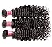 Nadula 8A Brazilian Deep Wave Hair 1 Bundle Remy Virgin Human Hair Weave Extensions Natural Color (24inch)