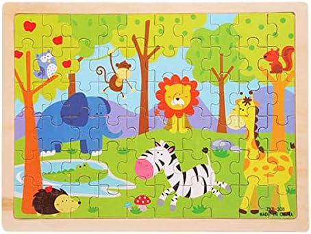 COOLBABY HoSelling 60 Pieces Wooden Puzzles Kids Educational Toys DIY ...