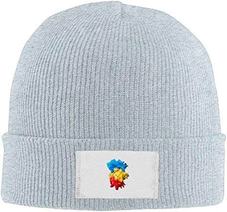 GHWERTG Warm Knit Cap Blue Yellow Red Smoke Fashion Winter Beanie Hats