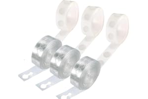 Balloon Tape Strip, Double Sided Point Sticker Adhesive dots Glue, 3 Rolls(100pieces/roll) Glue Point, 3 Rolls(5m/roll) Garla