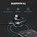 Bluetooth Earbuds, Parasom P6S [Upgraded Version] V4.1 Bluetooth Earphone Lightweight Headsets with Mic. For Wireless Sports Running & Gym Workout for Iphone Samsung Android Smart Phones (Black)