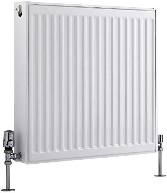 Milano Compact Type 22 Double Panel Radiator 600x600mm White Convector