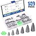 Glarks 140Pcs Fishing Sinkers Weights Kit, 90Pcs 2g 3.5g 5g 7g 10g 15g Worm Fishing Sinker Weight Bullet Sinkers with 50Pcs Green Luminous Fishing Bead Set