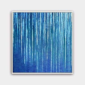 Framed Canvas Wall Art Abstract Canvas Prints Home Artwork Decoration for Living Room,Bedroom - 16x16 inches
