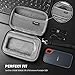 ProCase Hard Travel Case for SanDisk 250GB/ 500GB/ 1TB/ 2TB Extreme Portable SSD, SDSSDE60-500G-G25 Shockproof EVA Hard Shell Carrying Case Storage Bag -Black