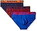 Diesel Men's Fresh and Bright 3-Pack Andre Cotton Stretch Brief, Royal Blue/Burgundy/Navy, Large