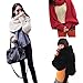 Losuya® Women Solid Scarf with Sleeves Crochet Knit Long Soft Wrap Shawl Scarves