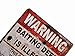 ERLOOD Warning Baiting Deer Is Illegal Metal Tin Sign, Tin Signs Vintage Coffee Wall Coffee & Bar Decor,size 12 X 8