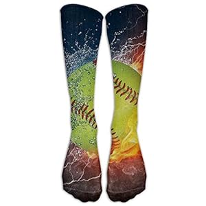 Crazy Socks for Women Football Compression Socks Crew Socks Funny Socks Long Socks for Running Athletic Travel Work