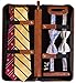 CASE ELEGANCE Tie Case Vegan Leather Travel - 6 Neck Tie Organizer (Brown) (Brown)