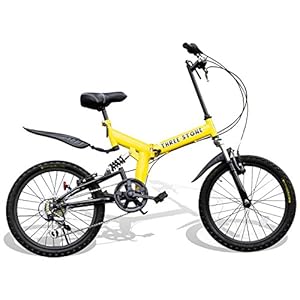 折りたたみ自転車 20インチ シマノ6段変速ギア フルサスペンション AJ-01