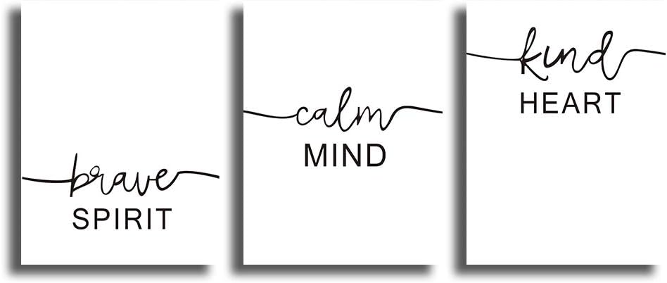 CHDITB Unframed Abstract Words Motivational Quotes and Saying Art Prints,Set of 3 Art Posters(12" x 16" ) Canvas Inspire Success Phrases Inspirational Print for Office Classroom Wall Art Decor