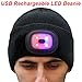 EZGO Extremely Bright LED Lighted Beanie Cap, Unisex Lighted Headlamp Hat, Perfect Hands Free Flashlight for Hunting, Camping, Jogging, Grilling, Handyman Working and More