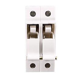 uxcell DIN Rail Mount Fuse Holder 2 Pole RT18-32