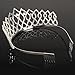Crazy K&A Rhinestone Tiara Crystal Wedding Bridal Princess Crown Hair Comb Hair Jewelry for Women Girls