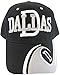 Dallas D Wave Pattern Mens Adjustable Baseball Cap (Black)
